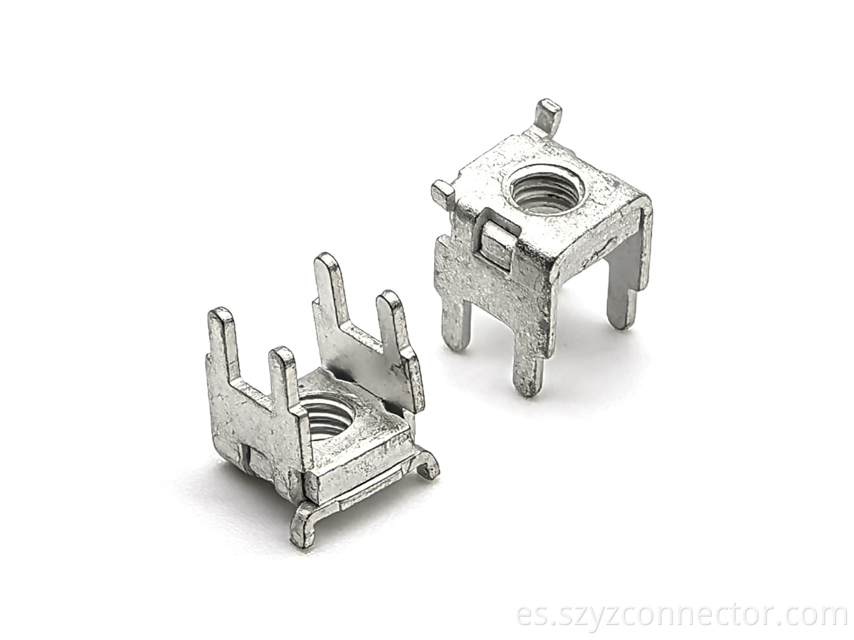 TAT440808-00 Arandela remachada Pasador giratorio anticable: Estaño mate 8*8*11.2-M4 Resistencia a la pulverización de sal durante 48 horas TAT440808-00 Riveted Washer Anti-wire Twist Pin: 8*8*11.2-M4 Matte Tin 48-hour Salt Spray Resistance
